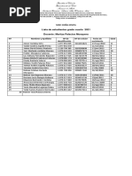 Lista de Estudiantes Cuarto 2020