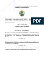 Normas para Regular La Afectación de Los Recursos Naturales Renovables Asociada A La Exploración y Extracción de Minerales