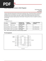 HD74LS164: 8-Bit Parallel-Out Serial-In Shift Register