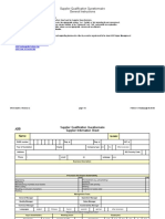 Supplier Questionnaire ABB