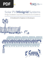 Solar PV Minigrid Systems - Design, Installation, Operation & Maintenance Guidelines Handbook