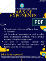 Laws of Exponents