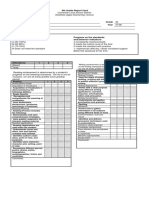 Grade 6 Report Card Example