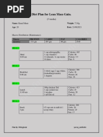 KM Diet Plan Updated