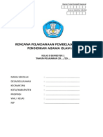 RPP 1 Lembar PAI Kelas 9 Semester 1 (Gurusekali.com)