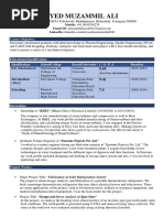 RESUME (Syed Muzammil Ali)