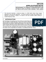 An1376 25w Quasiresonant Flyback Converter For Settop Box Application Using The l6565 Stmicroelectronics