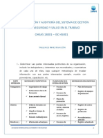 Trabajo de Investigacion - Implementación y Auditoria SGSST Osha 18001 - Iso 45001