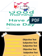 MAECE 101 Developing Objective Test PPT REPORT