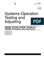 Systems Operation Testing and Adjusting: TH220B, TH330B, TH360B, TH560B and TH580B Telehandlers Steering System