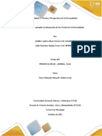 Tarea 3 - Apropiar La Integración de Las Teorías de La Personalidad - Grupo 465