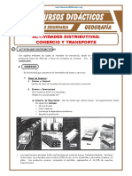 Comercio y Transporte para Quinto Grado de Secundaria