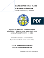 Reporte 2. Determinación de Acidez y Alcalinidad Por Titulación