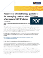 Respiratory Physiotherapy Guidelines For Managing Patients With Covid or of Unknown Covid Status 15nov21 - 0