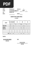 G8 Numeracy Form 1 B - Teacher