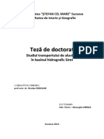 PHD Thesis Florin OBREJA-The Study of Sediment Yield in The Siret River Basin