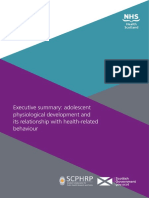 A Systematic Review of Adolescent Development and Health Behaviour Executive Summary