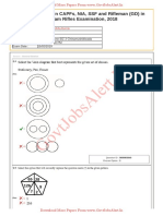 SSC GD Previous Year Question Paper 2018 - Set 06 in English