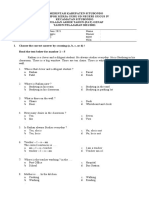 Soal Pat Semester II Tahun 2020 - 2021 Gugus IV