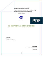 El Grupo en Las Organizaciones Iii Unidad