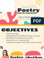 MODULE 3. Elements of Poetry