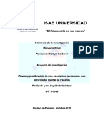 Parte I y II Proyecto de Intervención Social en Salud Mental Octubre 2022