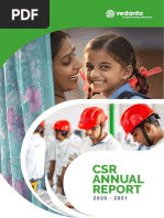 Vedanta Annual CSR Report 20 21