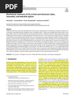 Biochemical Conversion of CO2 in Fuels and Chemicals Status, Innovation, and Industrial Aspects