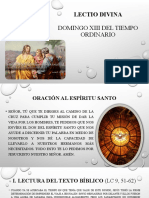 LECTIO DIVINA XII Domingo Del Tiempo Ordinario