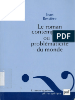 Le Roman Contemporain Ou La Problématicité Du Monde (Jean Bessière)