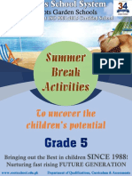 Summer Break Homework Grade 5 - Final