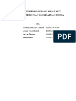 Integrasi Nasional Sebagai Salah Satu Parameter Persatuan Dan Kesatuan Bangsa