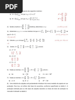 Lista de Exercicios 'Matriz Transposta