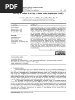 Survey of Indoor Tracking Systems Using Augmented Reality