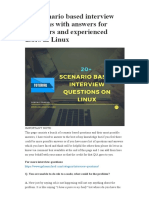 20+ Scenario Based Interview Questions With Answers For Beginners and Experienced Users in Linux