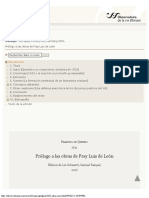 Prólogo A Las Obras de Fray Luis de León - Góngora