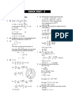 Solutions Mock Test - 2