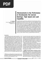 Advancements in The Performance of Aerodynamic Foil Journal Bearings High Speed and Load Capability