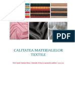 Lecția 2 - CALITATEA MATERIALELOR TEXTILE