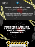 Medicina Legal - Reconocimiento y Levantamiento Del Cuerpo o Cadáver