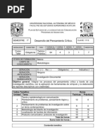 Desarrollo Del Pensamiento Critico