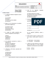 5° Evaluacion Unidades de Longitud