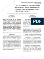 Project, Design and Development System of Fiber Optic Internet Infrastructure For The Sustainability Teaching and Learning With Chromebook During The Pandemic Covid-19