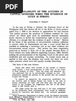 PLJ Volume 42 Number 3 - 02 - Alejandro C. Siazon - The Bail Ability of The Accused