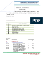 Memoria Descriptiva Estructuras Huachuma