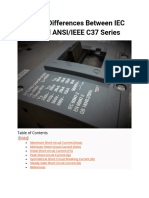 Essential Differences Between IEC 60909 and ANSIIEEE C37 Series