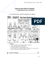 Fichas Comprensión Lectora 5° Básico