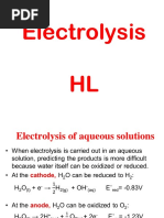 Electrolysis HL