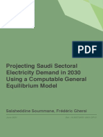 KS 2021 DP12 Projecting Saudi Sectoral Electricity Demand in 2030 Using A Computable General Equilibrium Model