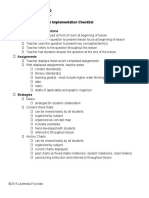 Model Classroom Checklist